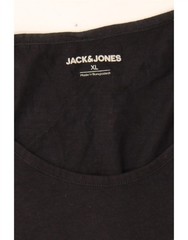 JACK & JONES Mens Vest Top XL Black Floral Cotton DB84
