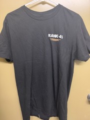 rank 45 Black Medium t-shirt With Bull