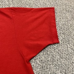 Vintage Hanes Heavyweight 50/50 Embroidered Sailing T Shirt Red XXL Made in USA