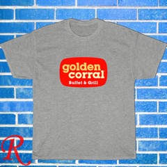 Golden Corral Restaurant Logo Black/Grey/Navy/White Size S-5XL Unisex T-Shirt