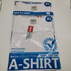 Big & Tall 2 White Tank Top Undershirt Mens XL Magic Collection A-Shirt Men