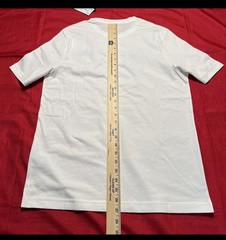 Mens Size Small – Reebok Identity Big Stacked Logo T-Shirt White Cyan Blue