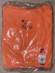 Hanes Unisex Ecosmart Stylish T Shirt Casual Safety Orange Plain T-Shirt – 2XL