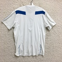 Adidas Shirt Large Adult White Climalite Short Sleeve Athletic Casual Tee Mens L