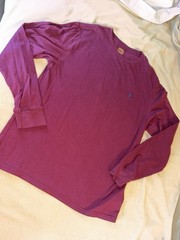Polo Ralph Lauren youth maroon Solid Logo Cotton Knit Long Sleeve Tee XL
