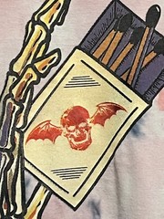 Rare Avenged Sevenfold A7X PYROMANIAC Tie Dye Style T-Shirt Sz L