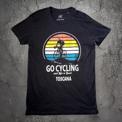 Sol’s Regent Fit Unisex Black Go Cycling And Life Is Good Toscana Tee Sz XS New