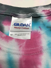 New Tie Dye Men’s T-Shirt Pink Yellow Adult Medium Multicolor Summer Spiral