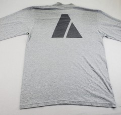 VTG Official Reflective Army Logo Shirt Mens XL Gray Long Sleeve USA AKWA Tek