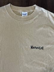 Vintage Wrangler T Shirt Mens 2XL Mustard Yellow WIN Double Sided Tee USA