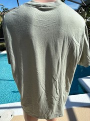 Vintage Hanes Heavyweight 50/50 Blank Green Plain T-Shirt Size XL