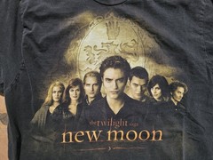 Rare Vintage The Twilight Saga New Moon 2009 Film Promo T Shirt 2000s Pattinson