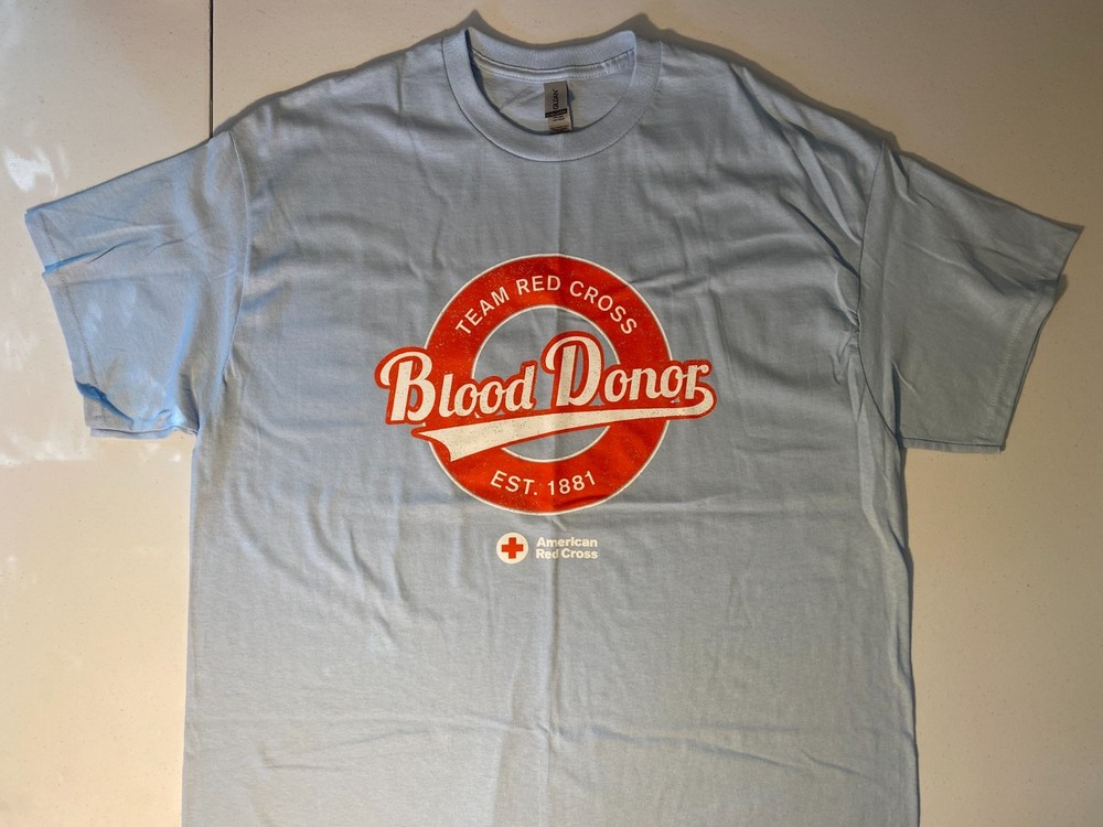 American Red Cross Team Red Cross Blood Donor XL T-Shirt – Blood Donation Shirt