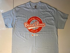 American Red Cross Team Red Cross Blood Donor XL T-Shirt – Blood Donation Shirt