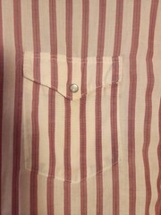 American Hero Authentic Premium Quality Red White Pearl Snap Shirt Mens XL