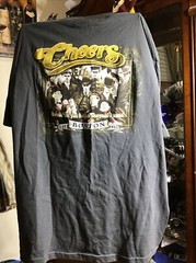 CHEERS BOSTON Hanes Mens 100% Cotton Authentic-T T-Shirt 2XL