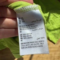 Mode of One Mens Acid Green Relaxed Pocket T-Shirt XXL NEW 100187075MN