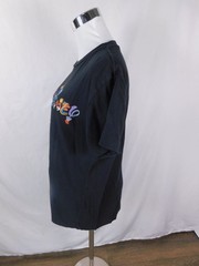 Walt Disney World Multicolor Logo Graphic T-Shirt S Black Cotton Unisex