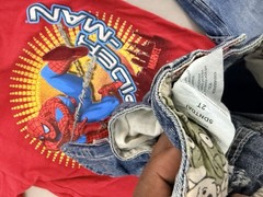 Vtg 2007 Spider-Man Marvel Kids 2T 3T Lot 4pc Graphic Tees & Jorts Denim Set