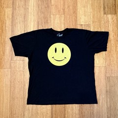 Chaser Smiley Face TShirt Mens 2XL XXL Black Tshirt Smiley Face Emoji 90s Humor
