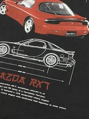 Mazda RX-7 AOP Vintage RARE Car 90s Motor Race XL Single Stitch T-Shirt REPRINT