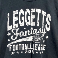 Vintage Port & Company Black NFL Leggetts Fantasy Bud Light Football Men’s L !