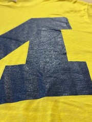 University of Michigan T-Shirt Vintage 80s Screen Stars 50/50 Single Stitch NOS