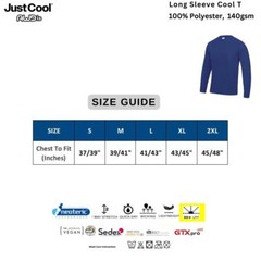 Mens Long Sleeve Polyester T Shirt Cool Quick Dry Wicking Training Top AWDis