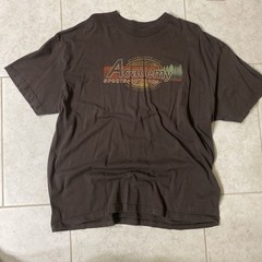 Alstyle Apparel & Activewear Men’s Brown Logo Graphic Crew Neck T-Shirt 2XL