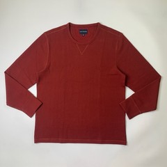 Mack Weldon Shirt Mens Extra Large Ruby Waffle Knit Stretch Cotton Blend Thermal