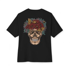 Mens Oversized T-Shirt Back Print Streetwear Graphic Baggy Tee Workout Top