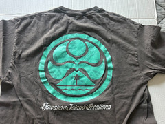 HAWAIIAN ISLAND CREATIONS SZ L GRAY SHORT SLEEVE T-SHIRT…SEE DESCRIPTION