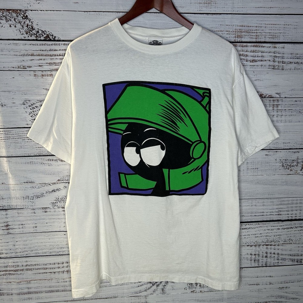 Vintage Acme Marvin The Martian Art Tee Cartoon Graphic Logo T-Shirt Men’s L/XL