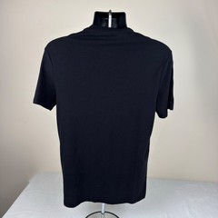 Guess Mens Alex SS Logo Tee Jet Black Tape T-Shirt T5BI70KBIV0 Medium NEW
