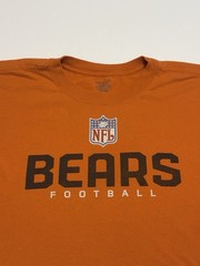 Vintage Reebok NFL Chicago Bears Football T-Shirt Mens 3XL Orange Graphic Tee