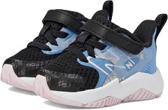 New Balance Rave Run V2 Bungee Lace with Top Strap Shoe, Lilac Glo/Sky Blue/Pixe