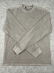 VRST Shirt Mens Small Taupe Cotton Embroidered Logo Ribbed Outdoor Casual Wear