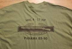 Combat Infantryman Badge Shirt, CIB Custom Performance Shirt, Infantry Shirt