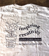 Rare Vintage 90’s JoAnn Fabrics Cloth World Inspiring Creativity Tshirt Unused