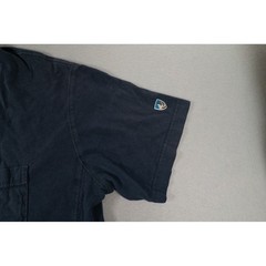 Kuhl Mens Organic Cotton Pocket T-Shirt Navy Blue Short Sleeve Size Large