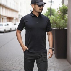 Mens Short Sleeve Tactical Polo Shirts Quick Dry Team Combat Work Casual Golf T