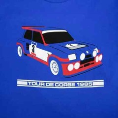 1985 R5 TOUR DE CORSE GROUP B RALLY RACE WINNER T-SHIRT TURBO RACING FRANCE MAXI