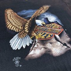Vintage 80s Harley Davidson Shirt 3d Emblem Size XL