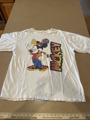 VINTAGE Mickey Unlimited Single Stitch T-Shirt w/ Flaws Use For The Graphics Art