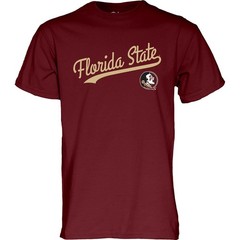 Blue 84 Mens Florida State Seminoles T-Shirt Cursive Team Color Team Color