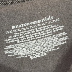 Amazon Essentials TShirt Mens XL Crewneck Short Sleeve Black Modal Stretch. T12