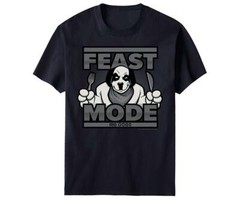 Feast Mode Big Dogs Tee Shirt Large XLarge 4X 5X Navy Blue Thanksgiving New
