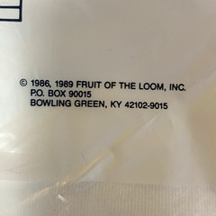 Vintage Fruit Of The Loom Mens White Crew Neck T Shirt 3 Pk 1989 Small 34-36 80s