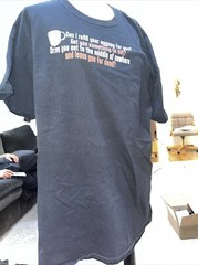 Gildan Can I Refill Your Eggnog And Leave You For Dead Black T Shirt Size XL