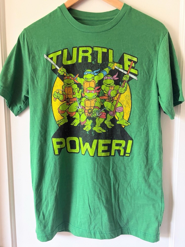Nickelodeon Teenage Mutant Ninja Turtles T-Shirt Men’s Small 34-36 Green 2016